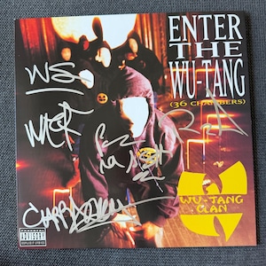 Signed Wu-Tang Clan Vinyl: Enter The 36 Chambers, Authentigraph COA