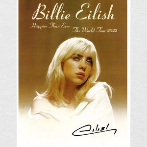 Billie eilish autograph - Etsy 日本