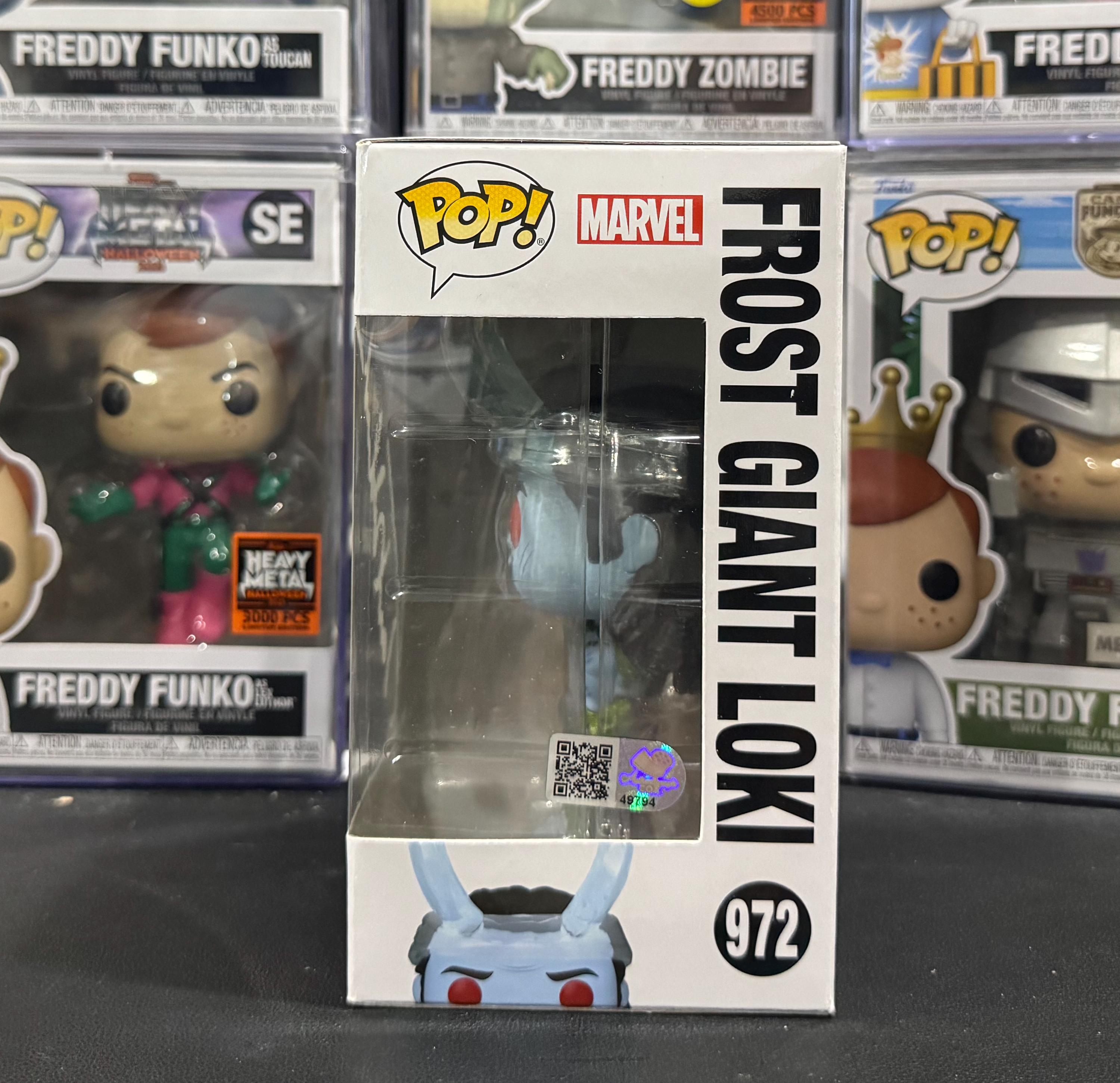 Funko Pop 972, Funko Pop Loki, Frost Giant Loki, Signed