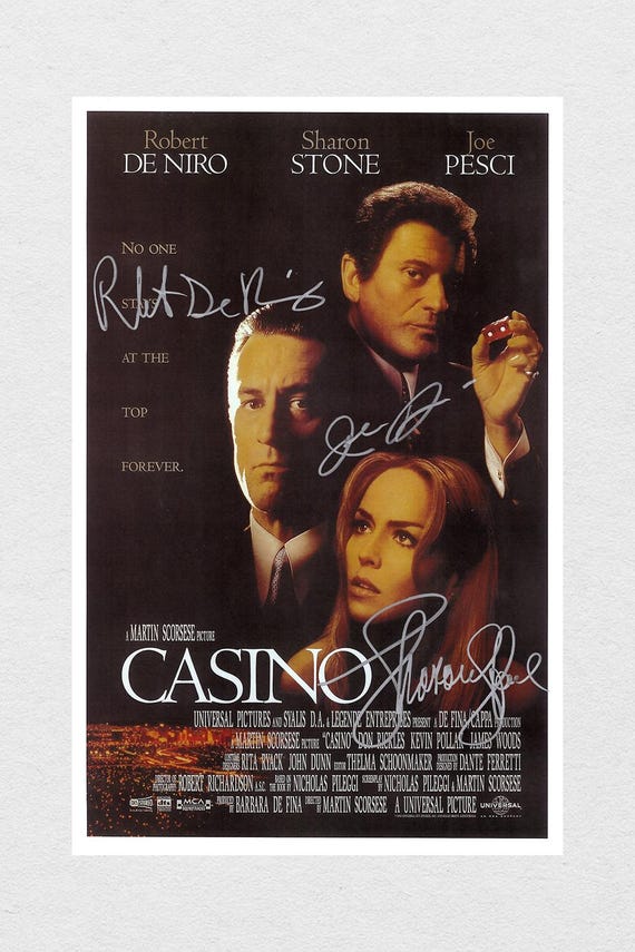 Casino Signed Movie Poster: Robert De Niro, Pesci, Stone