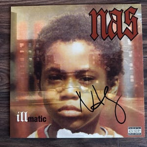 Nas Illmatic, Nas Vinyl, Nas Fan Gift, Signed Vinyl Record, Autographed Record, Nas Autograph