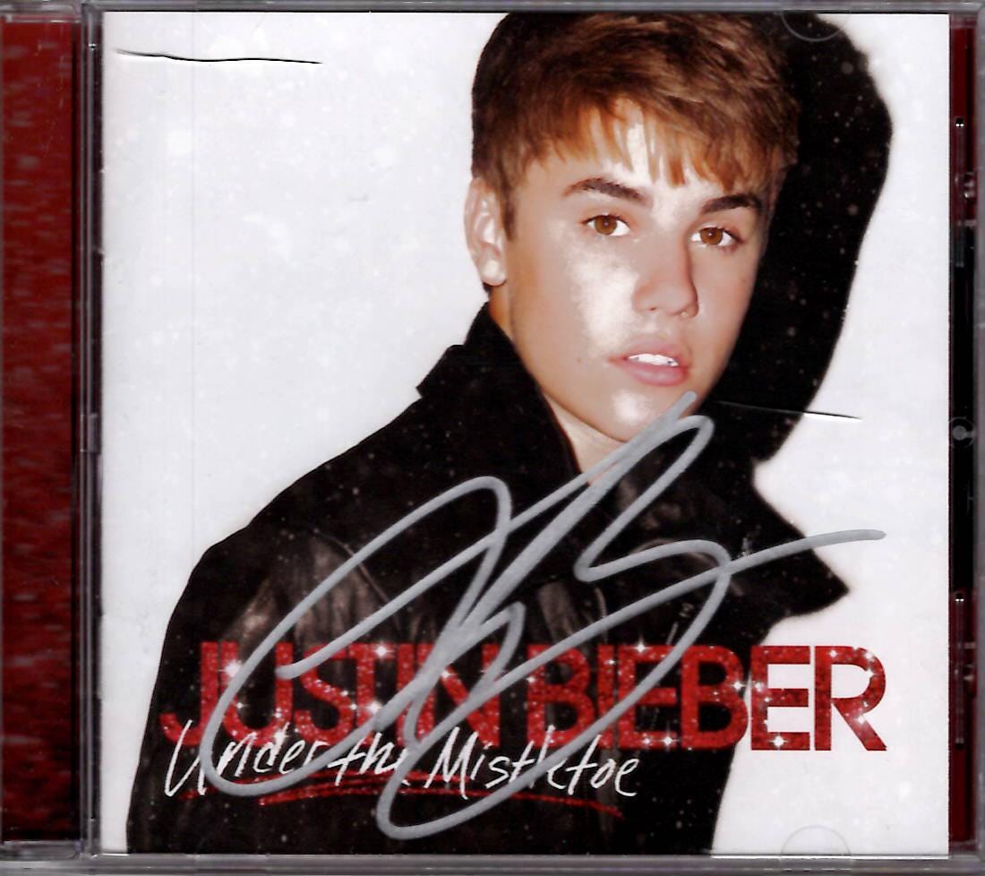 ジャスティン・ビーバー　生サイン Justin bieber signed - Etsy 日本