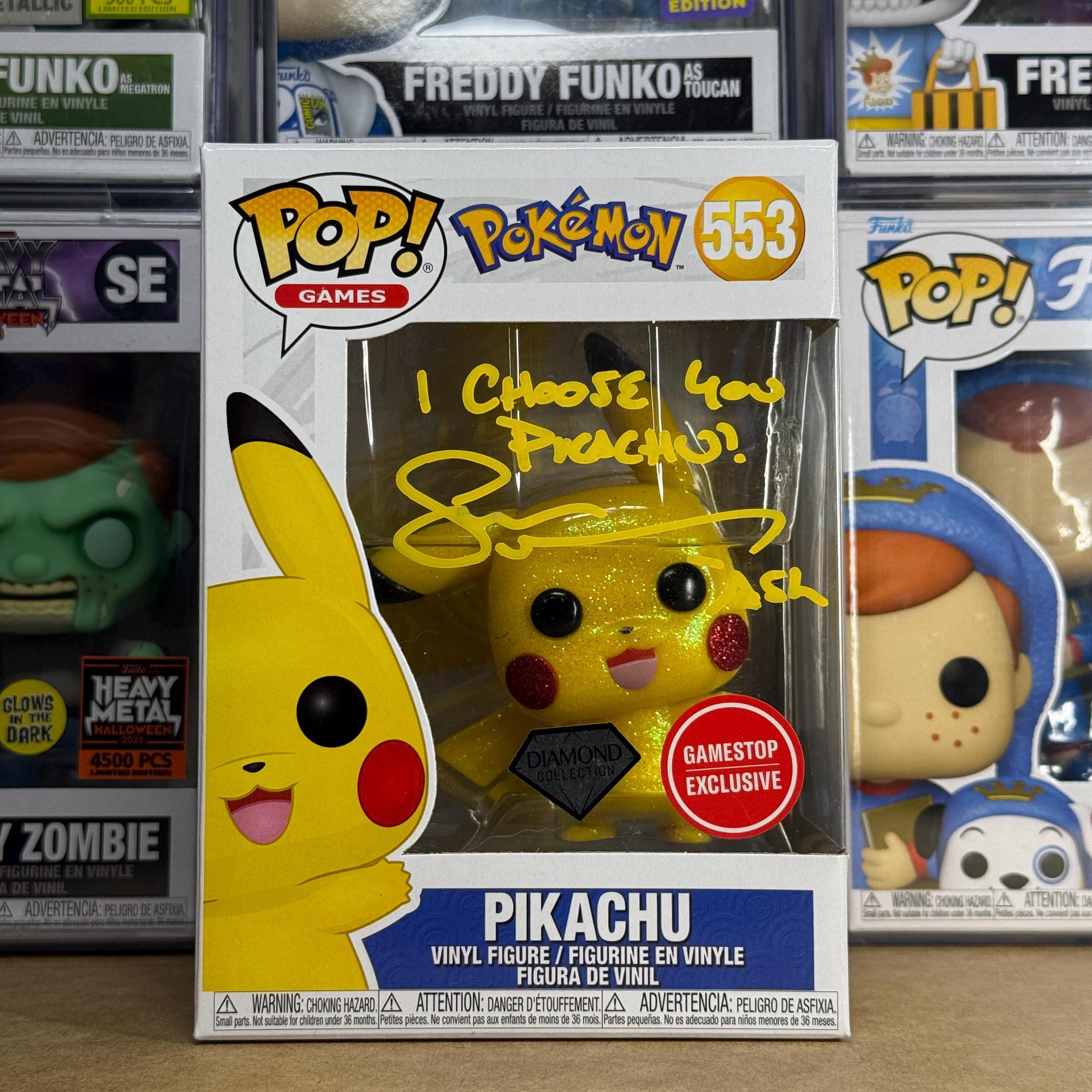 Funko Pop! Pokemon Pikachu #553 Signed by Sarah Natochenny