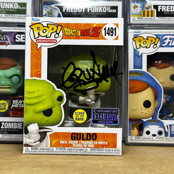Funko Pop! Dragon Ball Z Guldo #1491 Signed by Greg Ayres