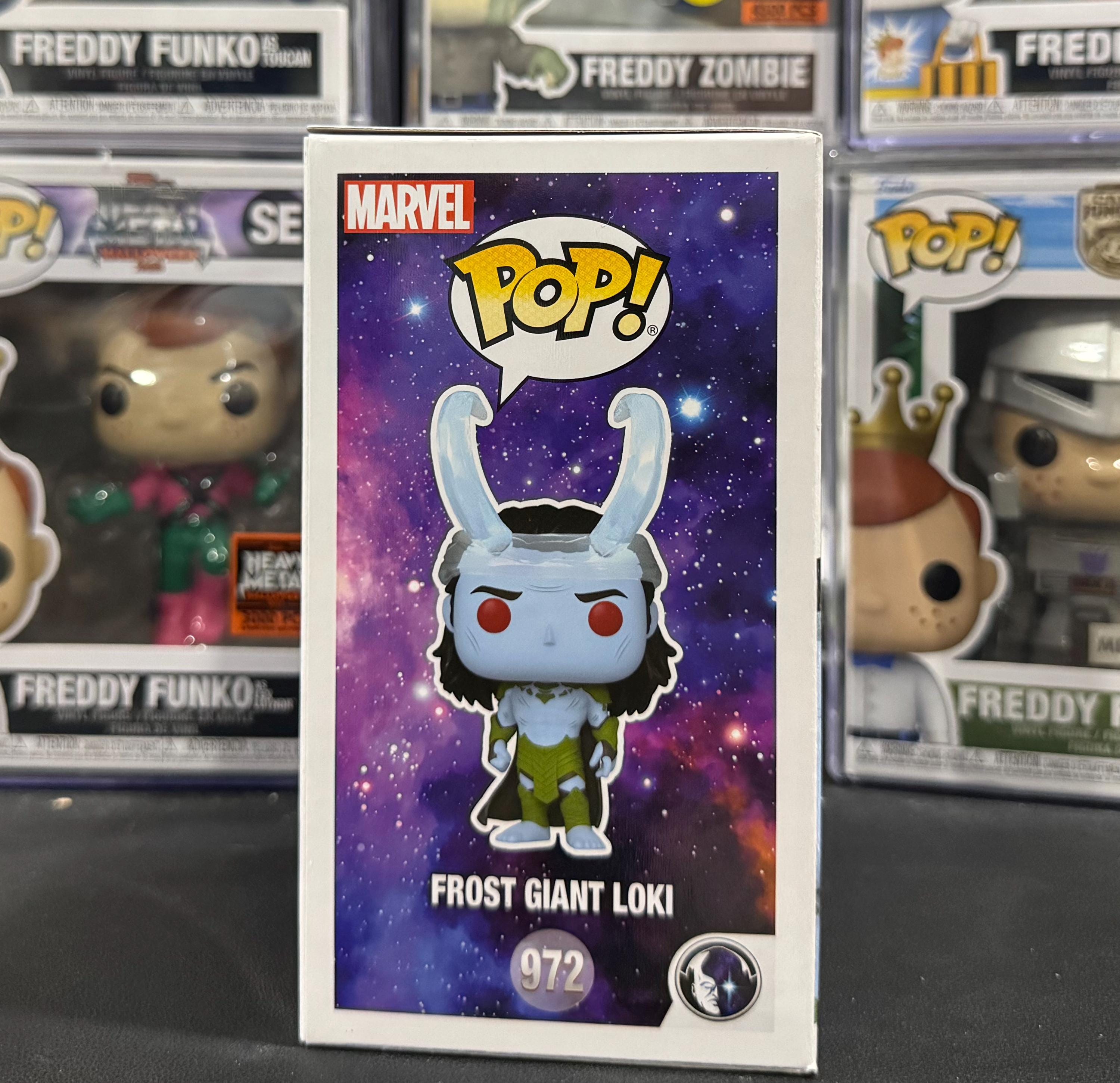 Funko Pop 972, Funko Pop Loki, Frost Giant Loki, Signed