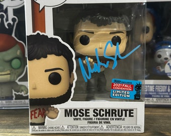 Funko Pop! The Office MOSE SCHRUTE #1179 Signed by Michael Schur - Super Rare - COA Authenticated - Free Shipping