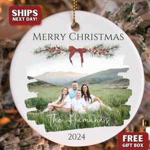 Personalized Family Ornament 2024 - Custom Family Photo Ornament Gift-  Family Christmas Ornament For Parents Grandparent Ornament Gift