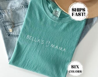 Comfort Colors Custom Name Cat Shirt Cat Lover Tshirt Cat Mama T-Shirt Animal Lover Gift Cat Mom Gift Tee Shirt For Cat Mom Gift For Friend