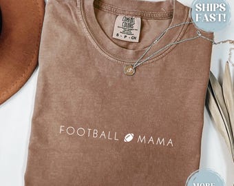 Comfort Colors Football Mama Shirt Football Mom Tshirt Game Day T-shirt for Women Football Fan Apparel Oversized Game Day Tee Sports Mom Top