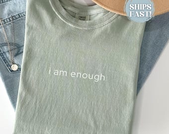 Mental Health Shirt, Minimalist Tee, Trendy Affirmation T-Shirt, Wellness Apparel, Oversized Comfort Colors Shirt, Self Care Gift For Friend