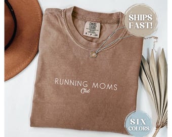 Runners Tshirt Comfort Colors Running T Shirt For Mom Marathon T-Shirt Gym Babe Shirt Workout Top Exercise Apparel Running Moms Shirt Gift