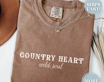 Country Comfort Colors Shirt Vintage Western Tshirt Rustic Cowgirl T-Shirt American Cowgirl Shirt For Women Cowboy Shirt Vintage Rodeo Tee