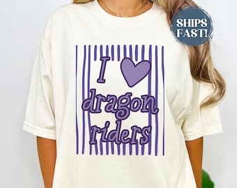 Dragon Fantasy Shirt Comfort Colors, Bookish Reader Tee, Dragon Lover Gift, Cozy Reading Shirt, Romantasy Dragon Rider Tshirt Book Lover