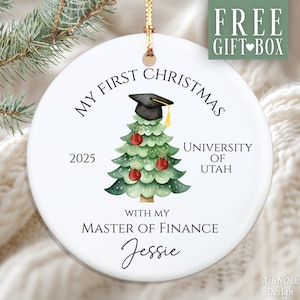 Master's Graduation Ornament Custom Master's Graduation Christmas Ornament Gift For Masters Degree Graduation Keepsake Masters Grad Gift
