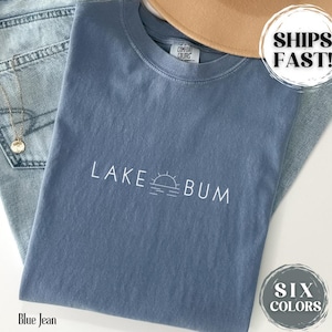 Comfort Colors Lake Life Shirt For Women Summer Tshirt Paddleboard Lover T-shirt For Lake Lover Gift For Friend Minimalist Lake Bum Shirt