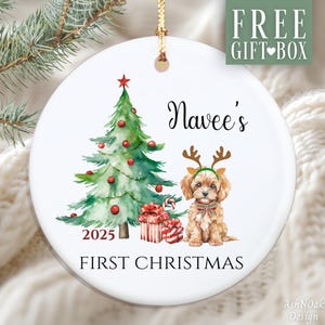 Cavapoo Christmas Ornament Personalized Cavapoo Ornament For Dog Mom Custom Cavapoo Dog Christmas Ornament Custom Cavapoo Gift Keepsake