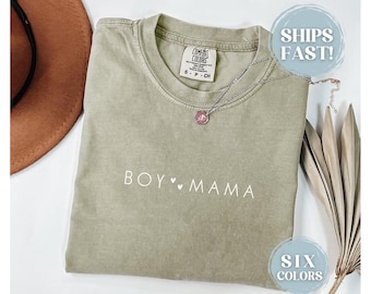 Boy Mama Shirt for Mother's Day Motherhood Tshirt - Mom T-shirt For Boy Mom - Comfort Colors T Shirt For Mama - Mom Life Shirt Mother's Day