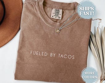 Comfort Colors Taco Shirt Funny Taco Lover Tshirt For Birthday Taco Gift Foodie T-Shirt Mexican Food Tee Funny Gift For Foodie Trendy Shirt