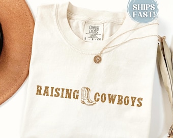 Cowboy Mama Shirt, Western Mama Tee, Comfort Colors Western Mom Shirt, Country Mom Gift, Rodeo Mom T Shirt, Cowboy Mom Tee, Boy Mom Gift