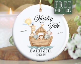 Custom Baby Baptism Ornament Personalized Baptism Christmas Ornament Gifts for Baby Baptism Keepsake Baptism Gift For Christening Keepsake