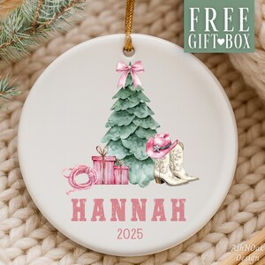 Cowgirl Ornament For Cowgirl Christmas Western Girl Christmas Keepsake Personalized Country Girl Ornament Cow Girl Gift Western Ornament