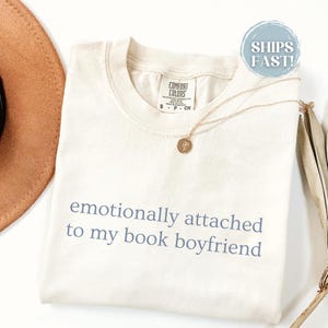 Funny Book Shirt, Funny Book Lover Tee, Minimalist Reader Gift, Booktok Trend, Comfort Colors Tshirt For Romance Reader, Book Boyfriend Tee