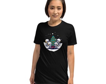 Skeleton Christmas Tree Party Tee
