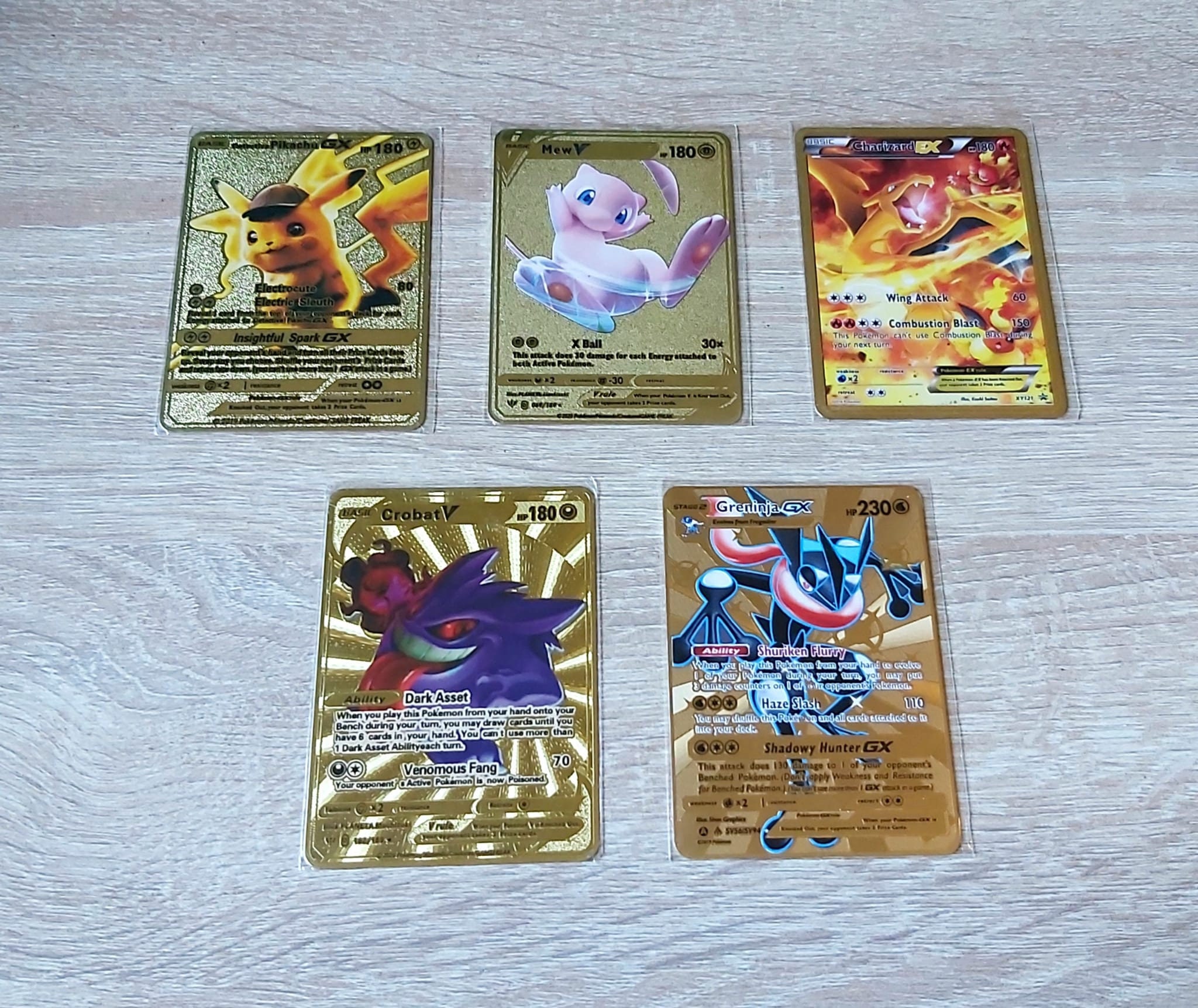 Mavin  GX EX custom card vmax dynamax Mega Pokemon Shadow Shiny Gengar And  & Charizard