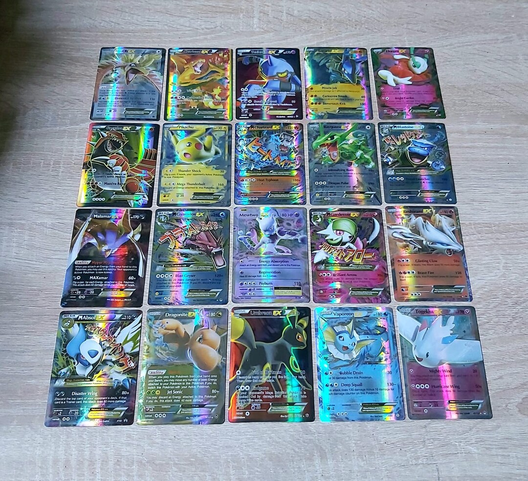 30 Card Pokemon Ex Mega Ex English Holo Mega Gyarados - Etsy