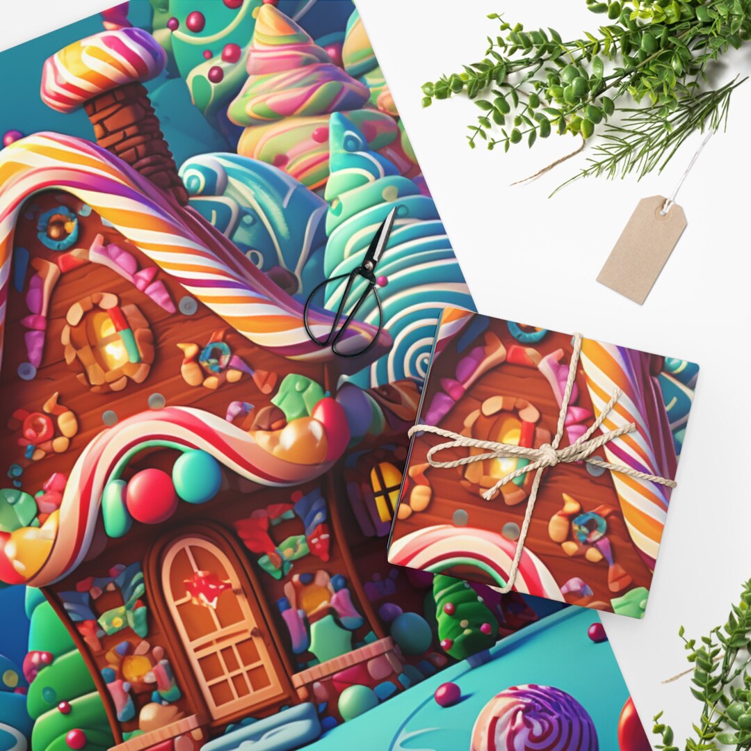 Candy Christmas Wrapping Paper 
