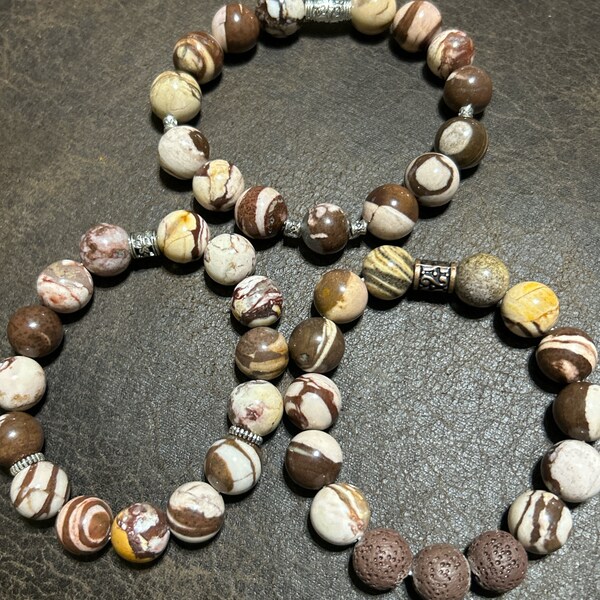 Natural Stone Australian Agate Bracelets