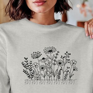 Floral Anti-Trump Sweatshirt, Hidden FDT Design, Resist Trump, Political Statement Shirt, Protest Apparel