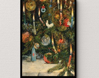 ルドルフ・ベルンハルト・ウィルマン作「ライトで飾られたクリスマス