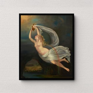 Iris Carrying the Waters of the River Styx to Olympus | Mythology Art Print | Classical Greek Goddess Wall Art