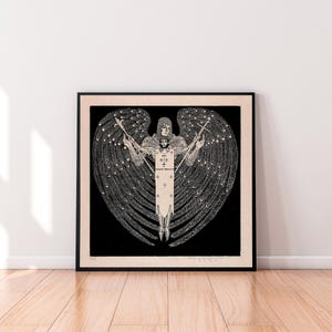 Joan of Arc (1929) | Wiktoria Goryńska | Vintage Art Print | Victorian Wall Art | Physical Print | Classic Fine Art | Sketch | St. Joan