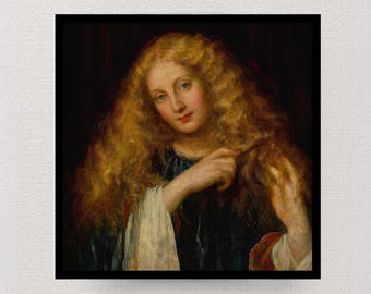 Undine | George Frederic Watts | Vintage Mythology Painting | Victorian Wall Art | Fine Art Print | Antique Home Decor | Mythology