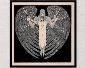 Joan of Arc (1929) | Wiktoria Goryńska | Vintage Art Print | Victorian Wall Art | Physical Print | Classic Fine Art | Sketch | St. Joan