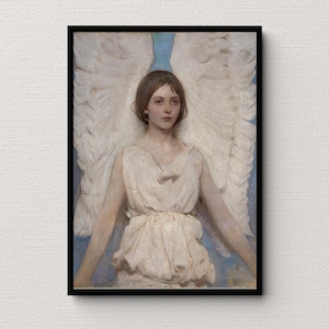 Angel (1887) | Abbott Handerson Thayer | Religious Art Work | Vintage Art Print | Classic Wall Art | Victorian Painting | Fine Art