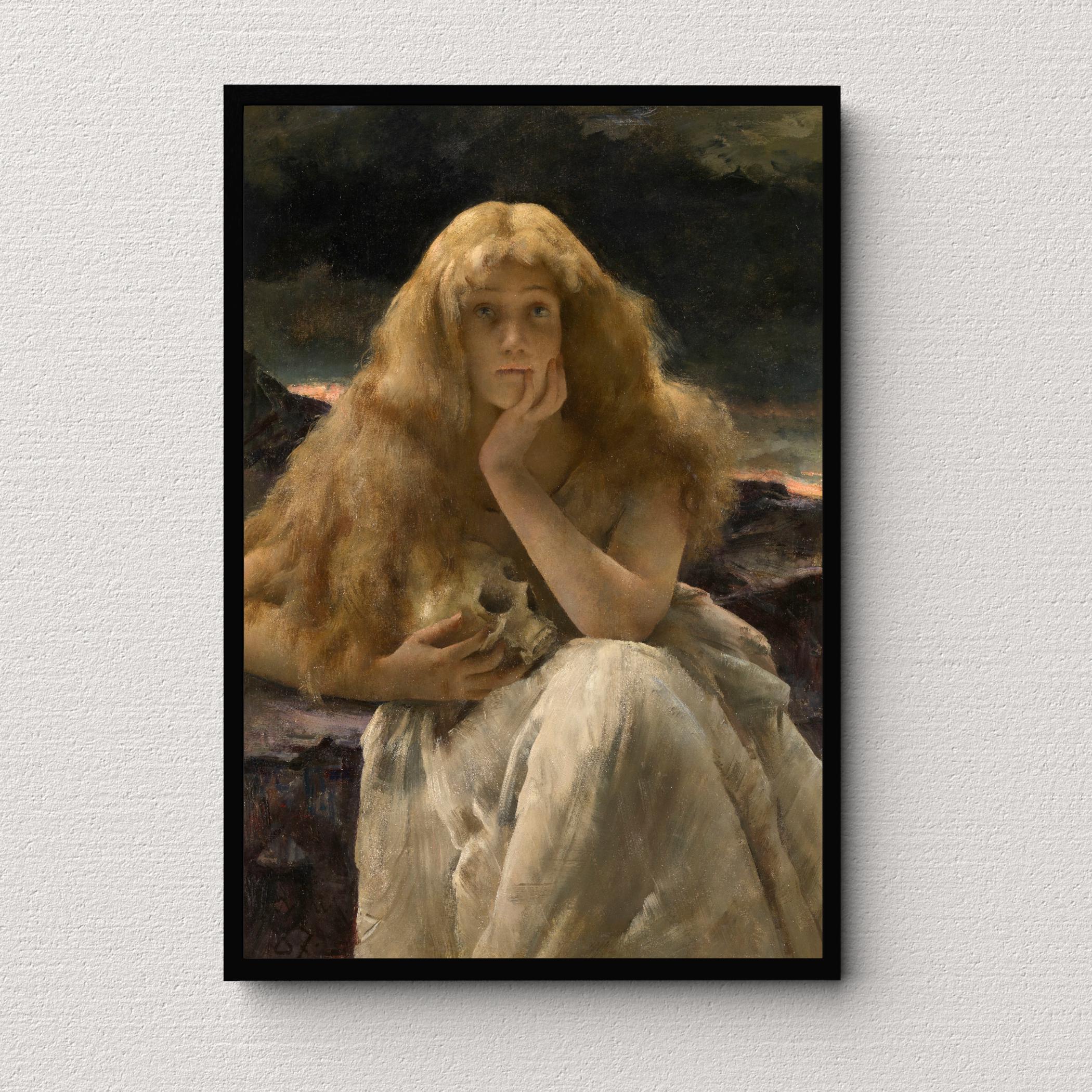 マグダラのマリア（1887年）｜アルフレッド・スティーブンス｜宗教画