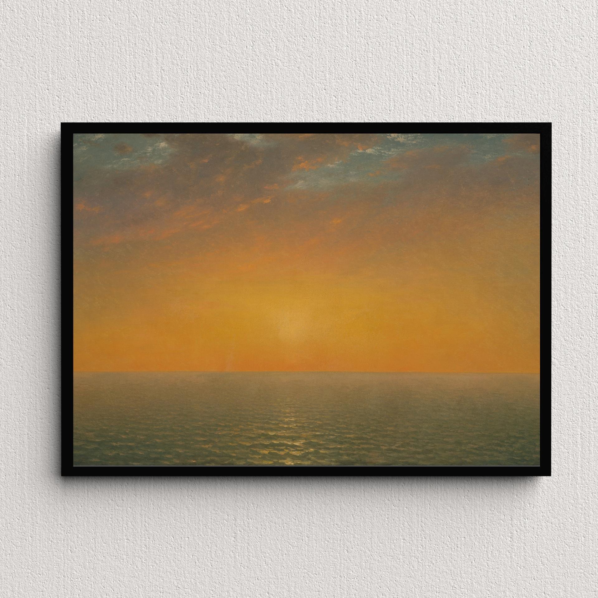 Sunset on the Sea (1872) | John Frederick Kensett | Vintage