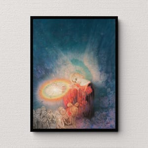 Consoler of Monsters (1920) | Kazimierz Stabrowski | Rare vintage kunstafdruk | Spookachtige muurkunst | Vreemd en griezelig schilderij | Gotisch