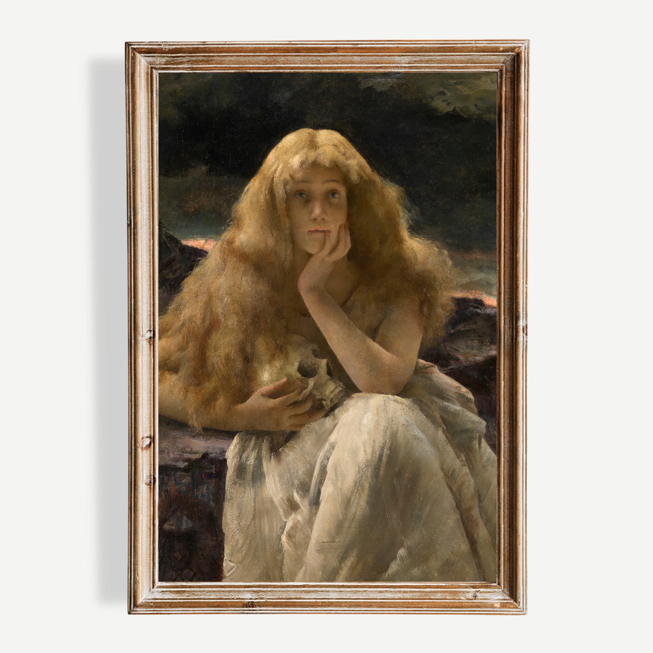 マグダラのマリア（1887年）｜アルフレッド・スティーブンス｜宗教画
