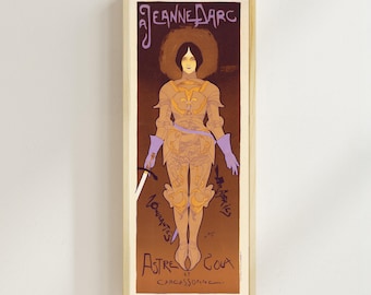 A Jeanne D’arc (1898) | Georges de Feure | Art Nouveau | Joan of Arc | Vintage Victorian Poster