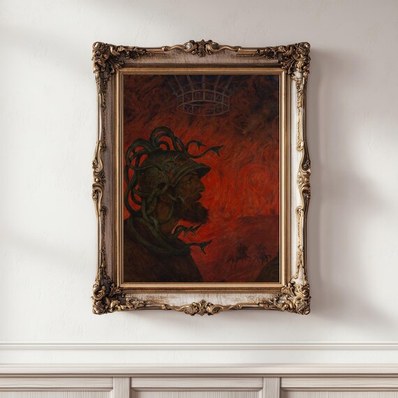 Mars (1906) | Hans Thoma | Roman God Painting | Vintage Wall Art