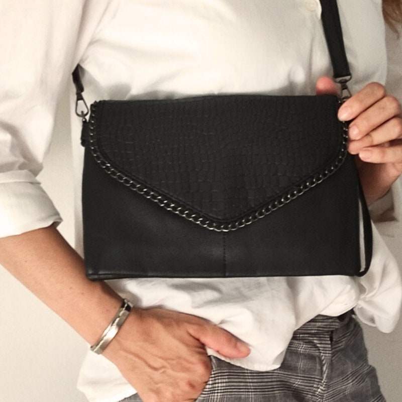 Leather Flap Bag - Etsy