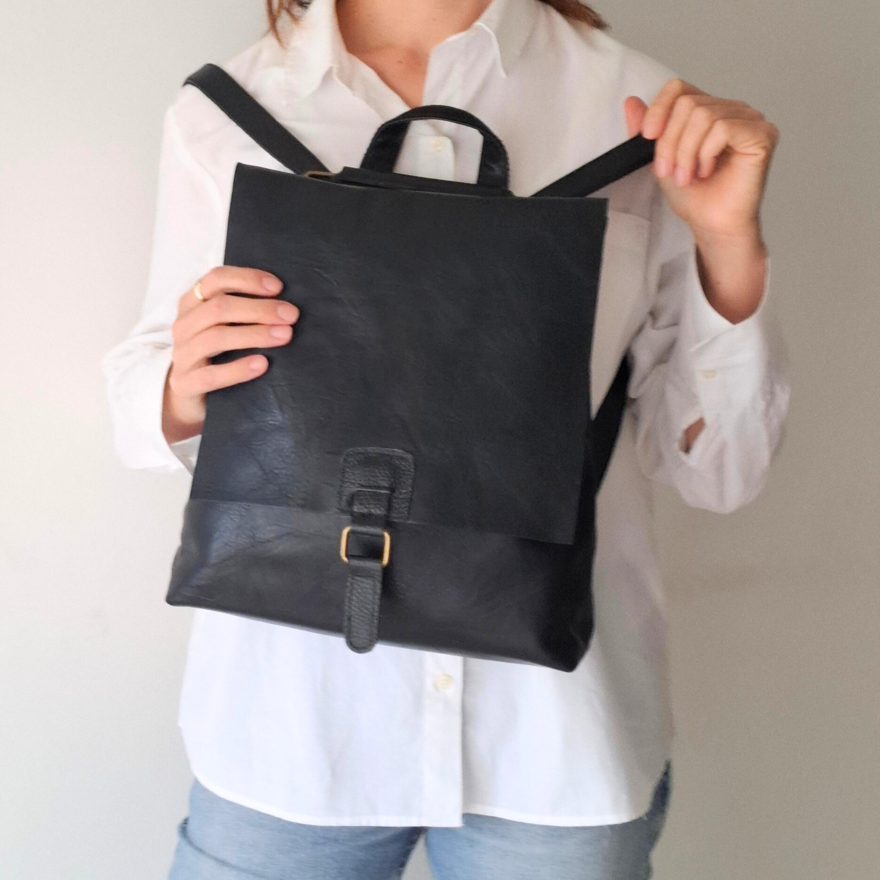 Vegan Leather Convertible Backpack Purse with Wristlet, Lightweight Travel Bag Daisy Convertible Backpack Purse – Vegan Leather 2-in-1 Bag  main image 4