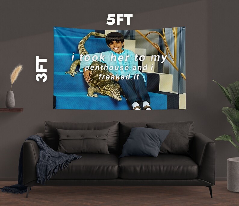 I Took Her to My Penthouse and I Freaked It Flag 3x5 Feet Funny Meme