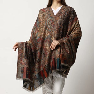 Vintage Kani Kashmiri Shawl (40x80 inches)