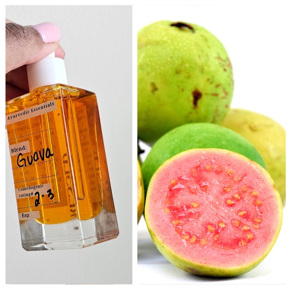 Organic cold Pressed Guava Seed Oil NON COMEDOGENIC   Brightens   Fights Acne    Hair Growth   Scalp Protectant