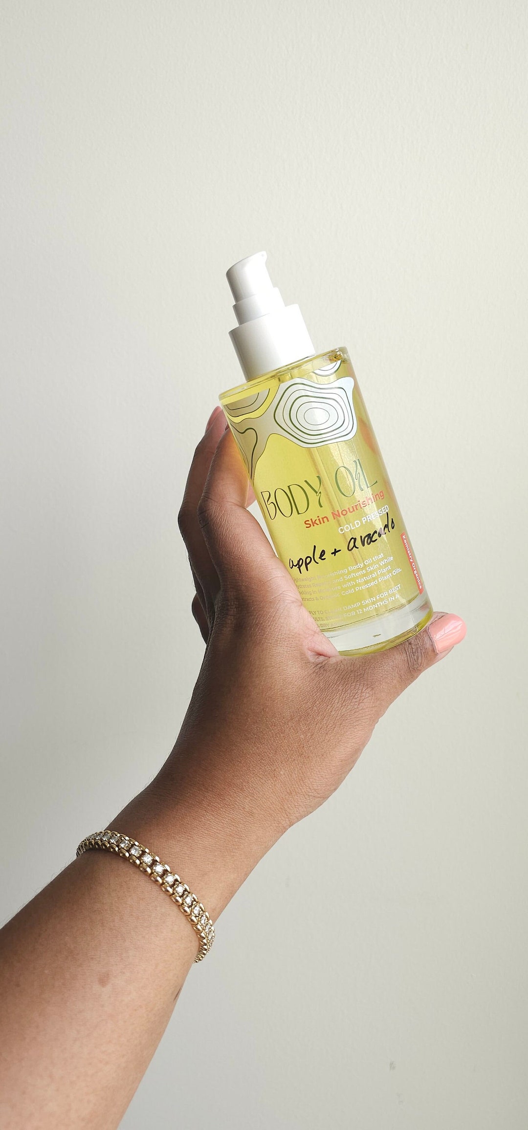 Apple & Avocado Glowy Brightening Exfoliating Renewing Body Oil After Shower Oil Bath Oil With